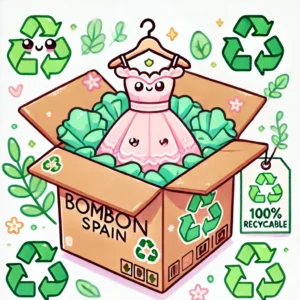 BombonSpain da pasos reales hacia la sostenibilidad: producción bajo demanda, eliminación de plásticos y apoyo a talleres locales. Descubre cómo vestirte mejor impactando menos