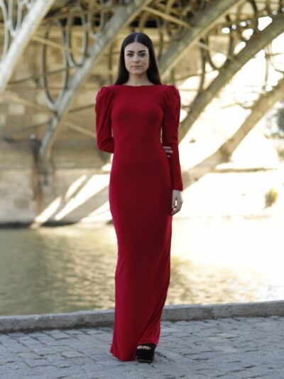 Vestido Largo Rojo Ángela