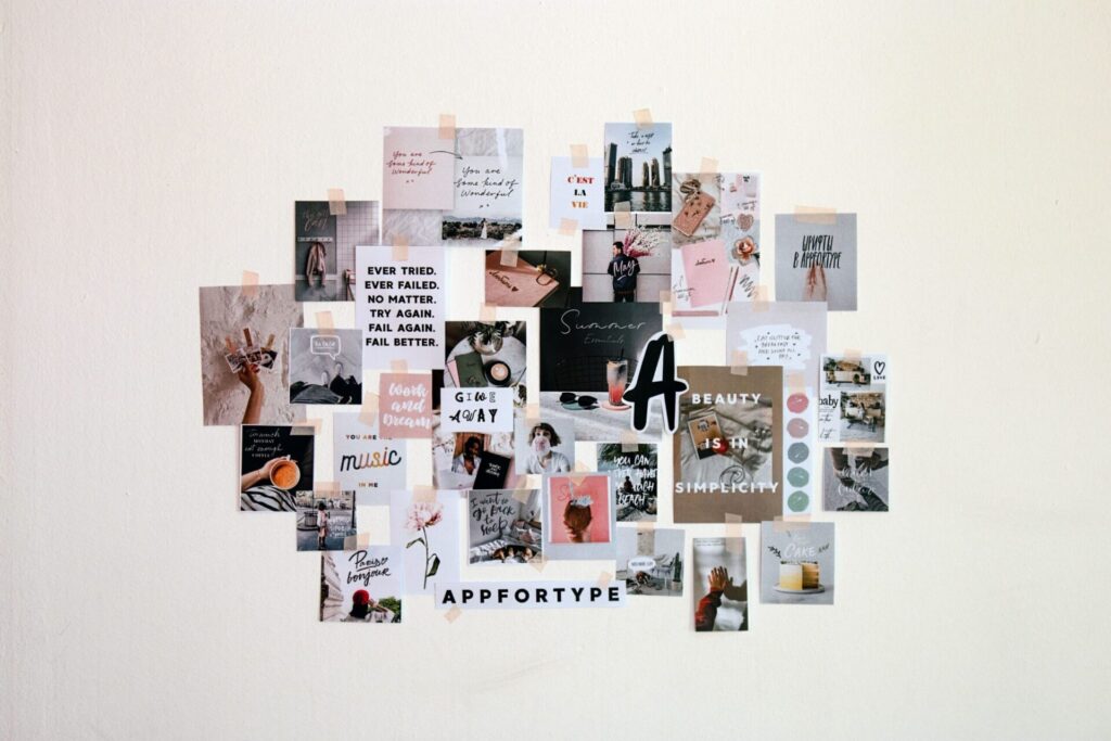 Pared con fotos