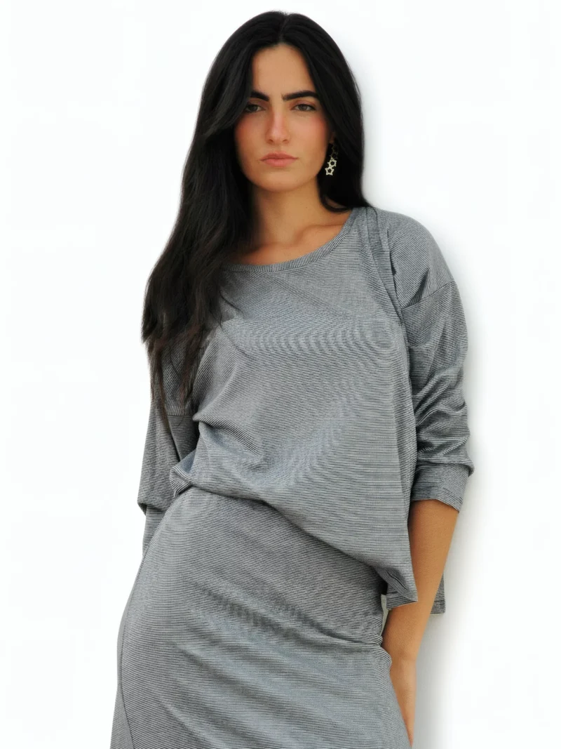 Camiseta Rayas Negras Door