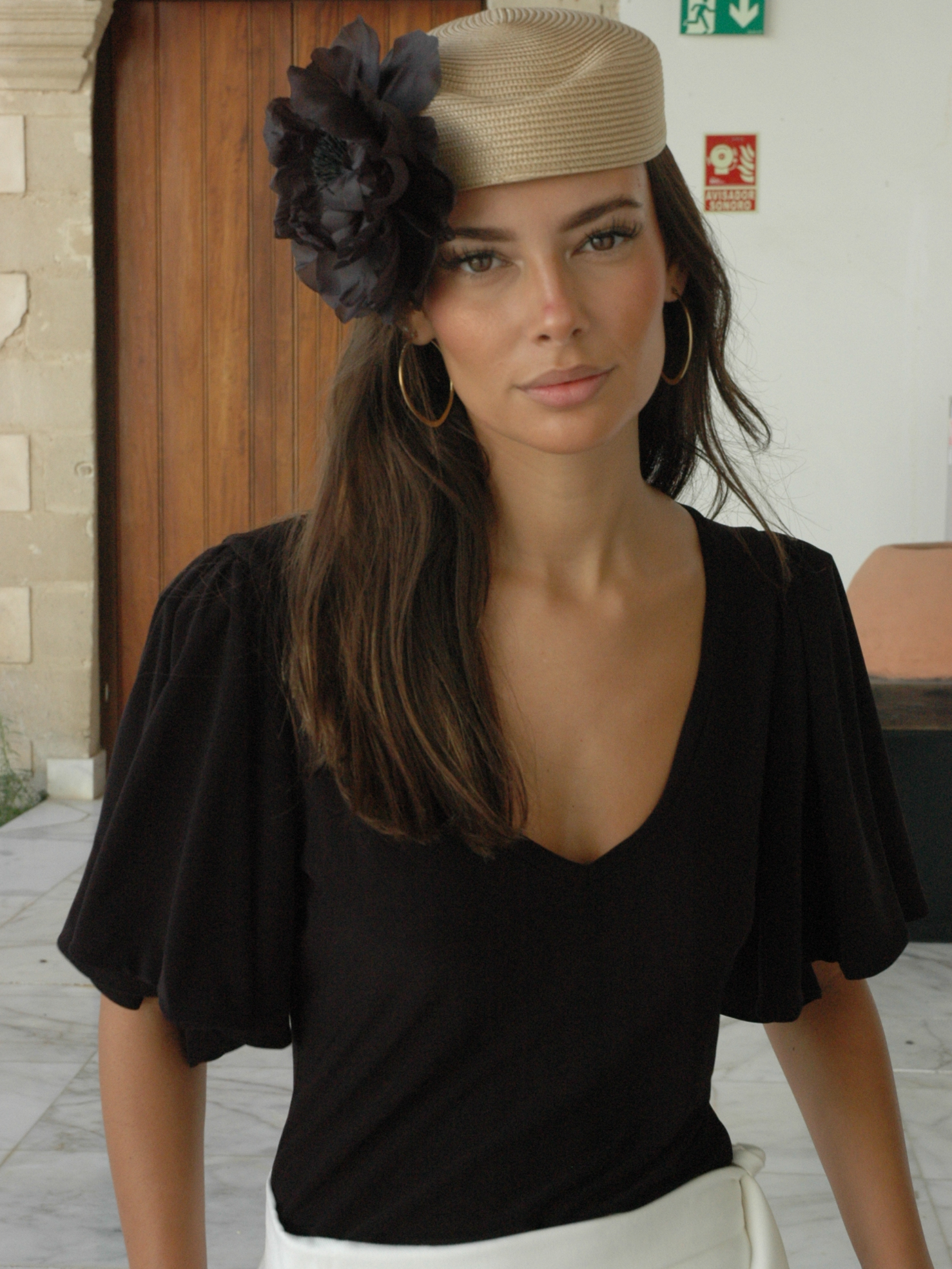 Casquete Camelia Negra